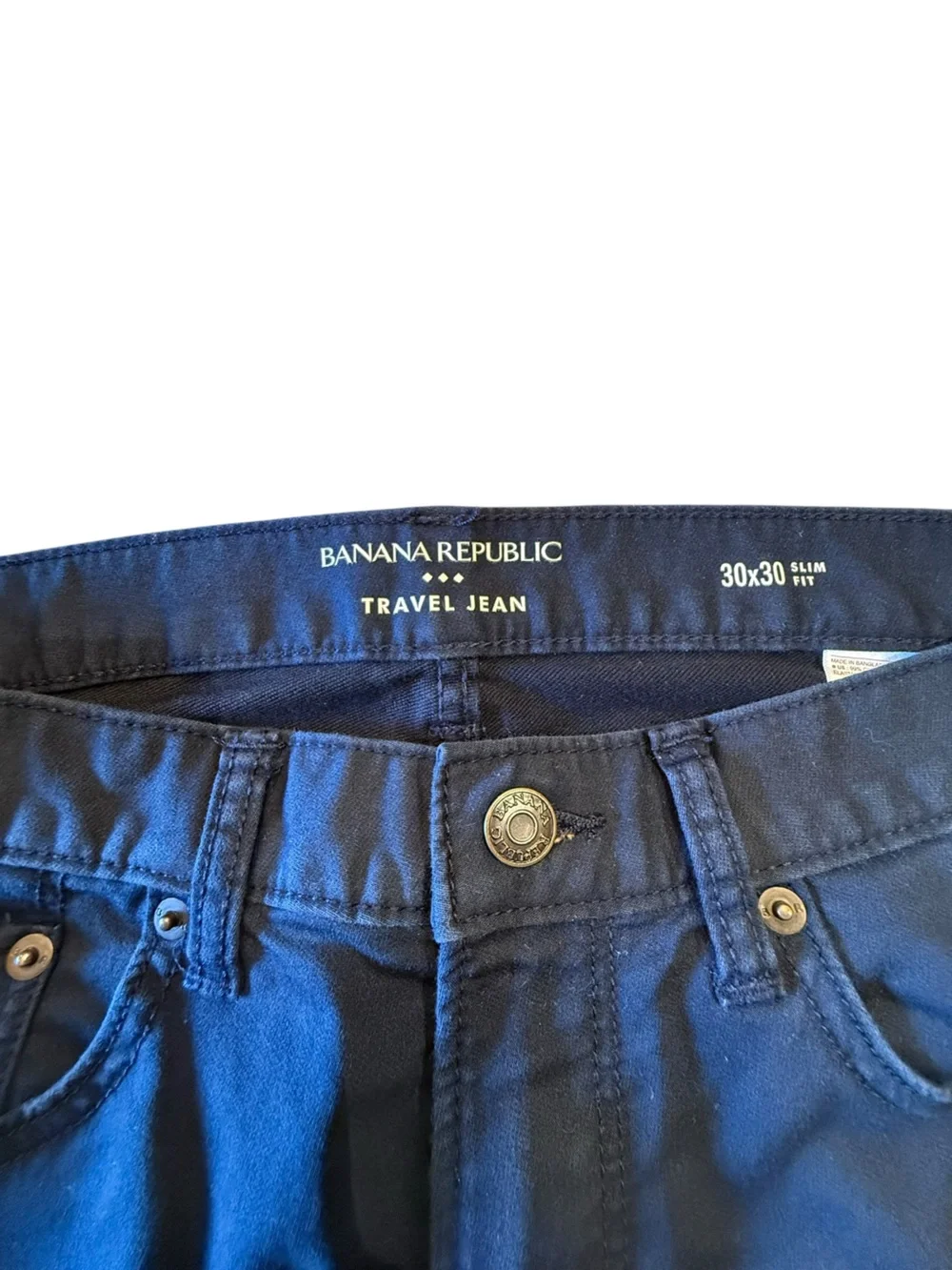 Banana Republic Traveler Straight Jeans Mens Size 30 x 30 - Navy